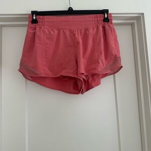 Lululemon Athletica Coral Athletic Shorts